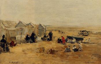 尤金 佈丹 Deauville, Beach Scene